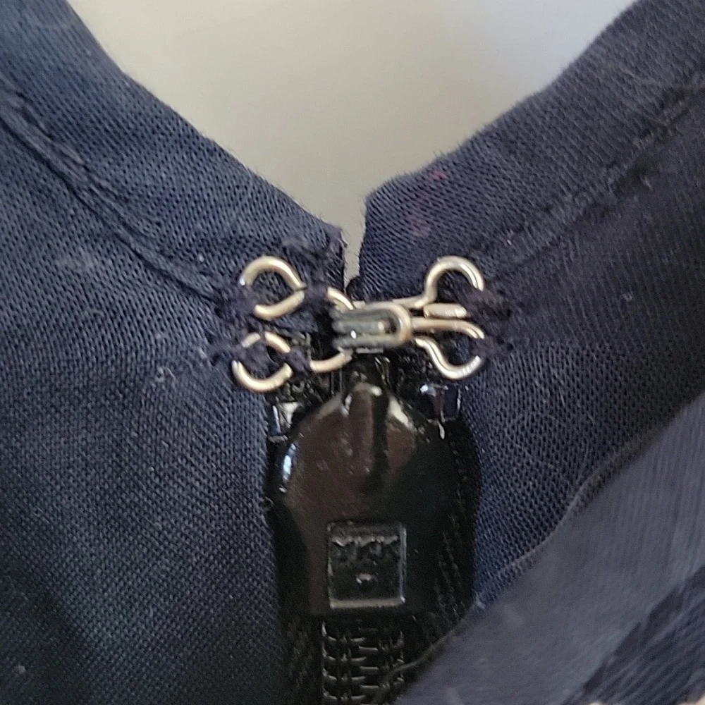 J.Crew Double Strap Cotton Sundress Navy & White Size 4